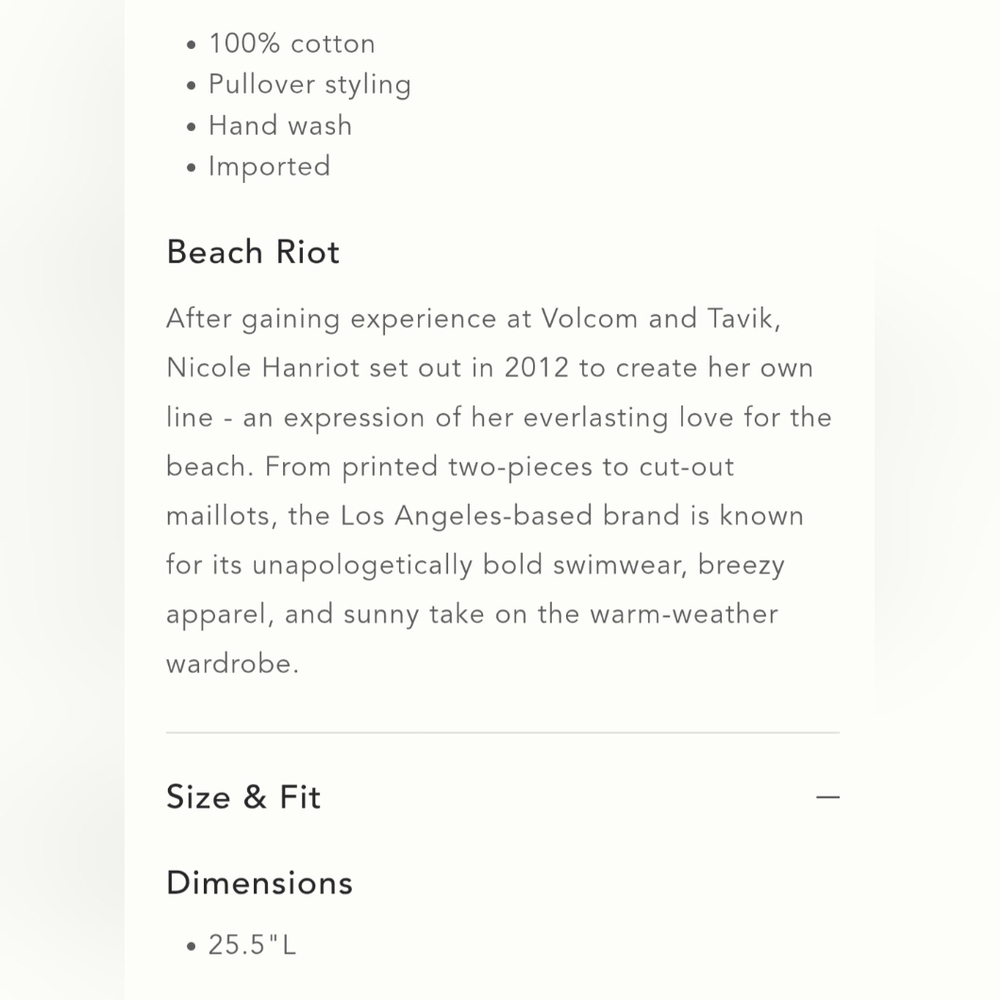 Beach Riot Cotton Pullover Top. Green - Picture 3 of 4